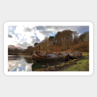 Salen Fishing Boats, Isle of Mull Sticker